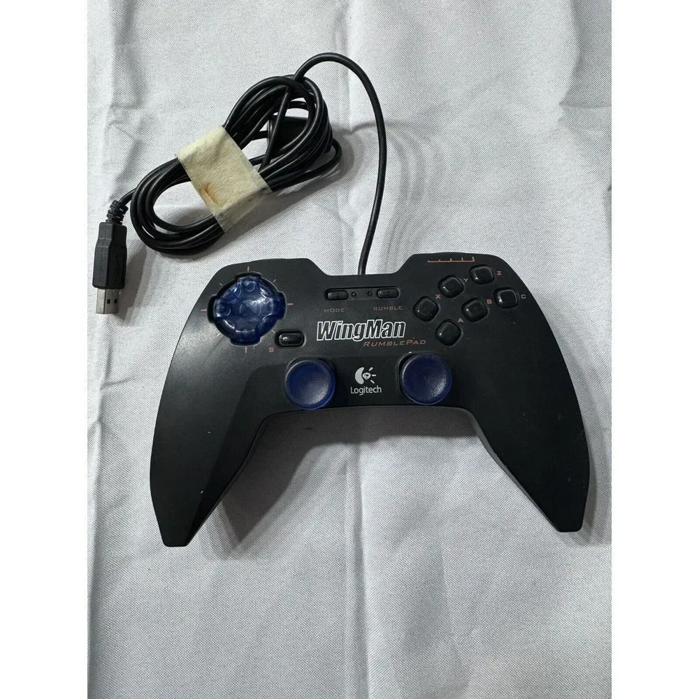 Logitech Wingman‎ Rumblepad OEM USB Controller AR34 908416 Christmas! Tested